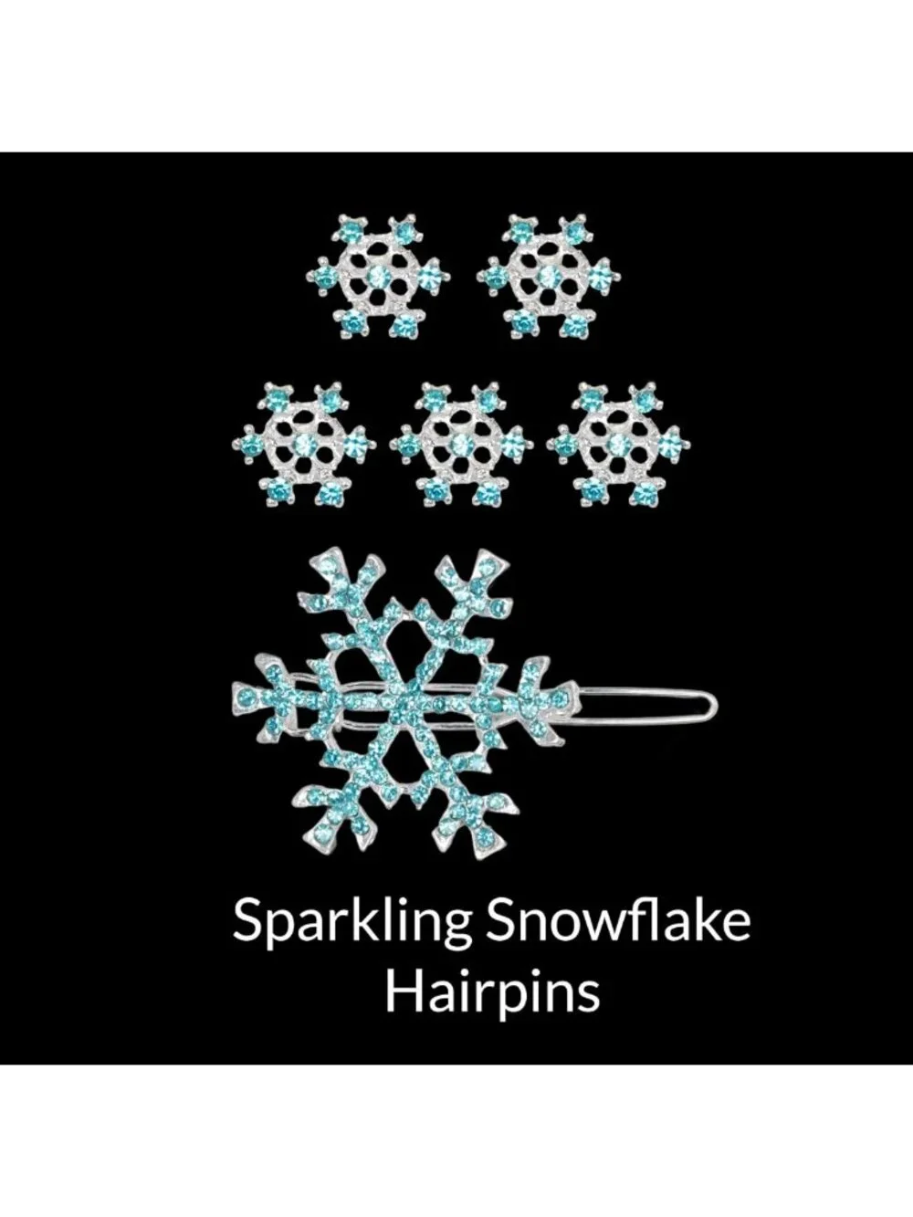 Long Straight White Braided Wig with Snowflake Hairpin - Princess Halloween